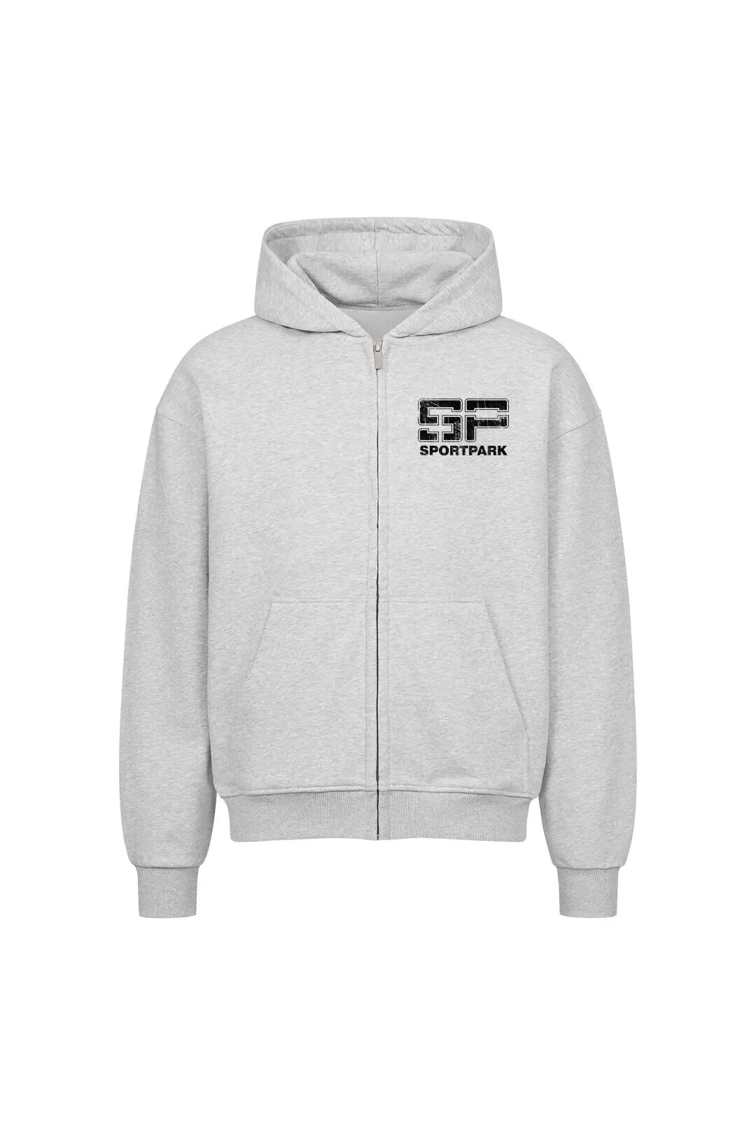 SP Clothing Oversizedzipper heather grey