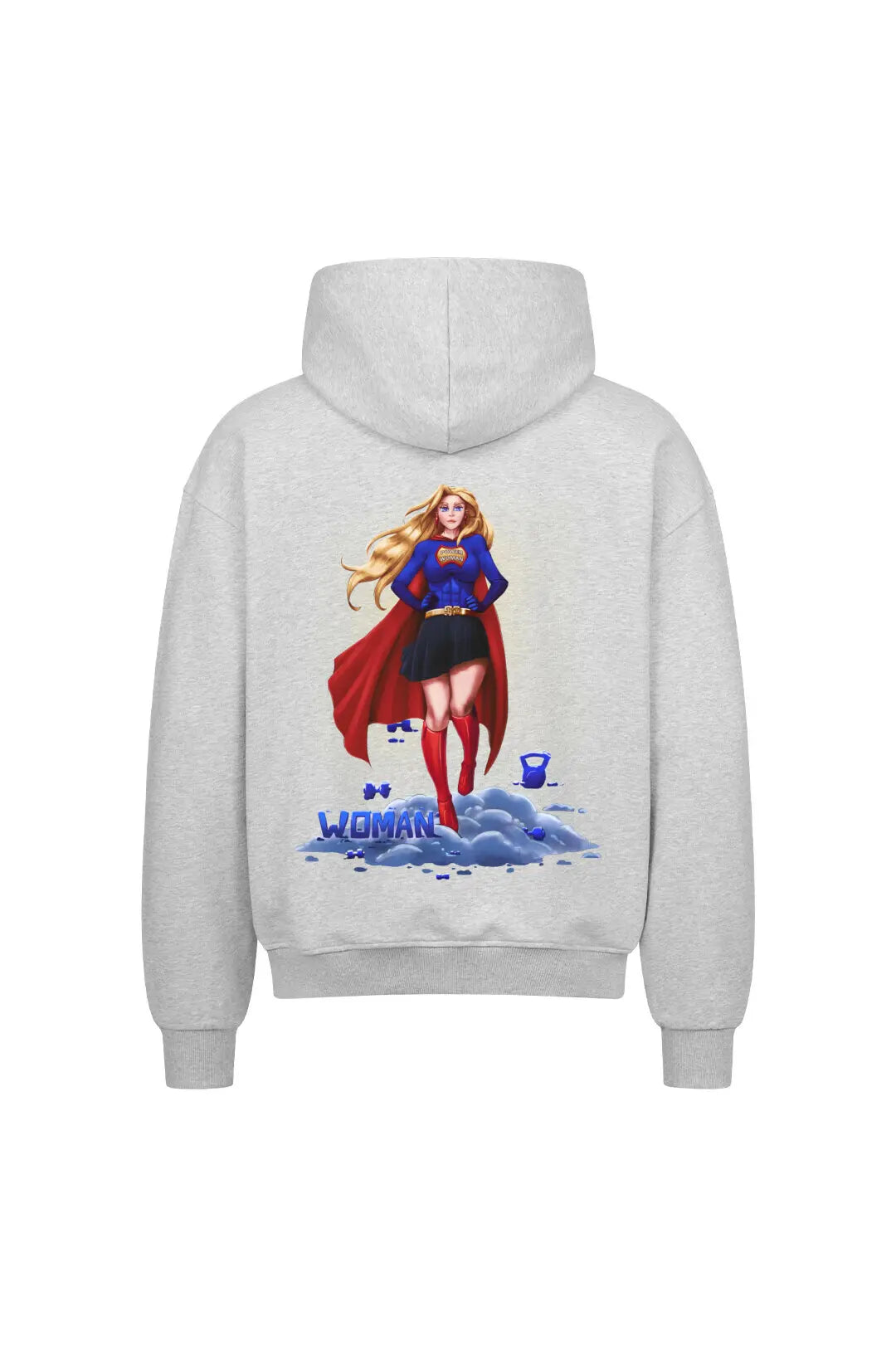 SP Clothing Oversizedzipper heather grey Woman