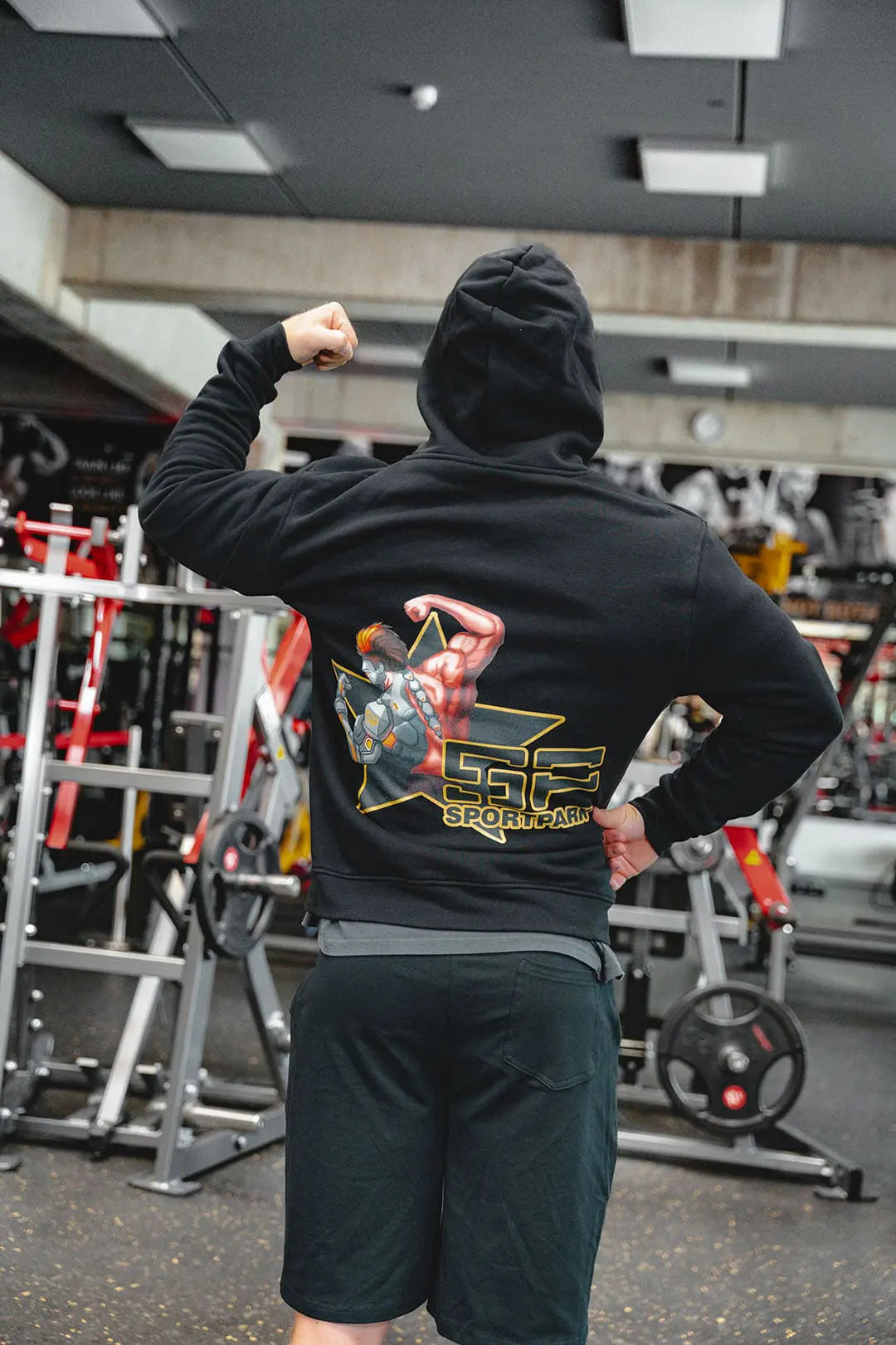 SP CLothing Premiumhoodie schwarz athlet