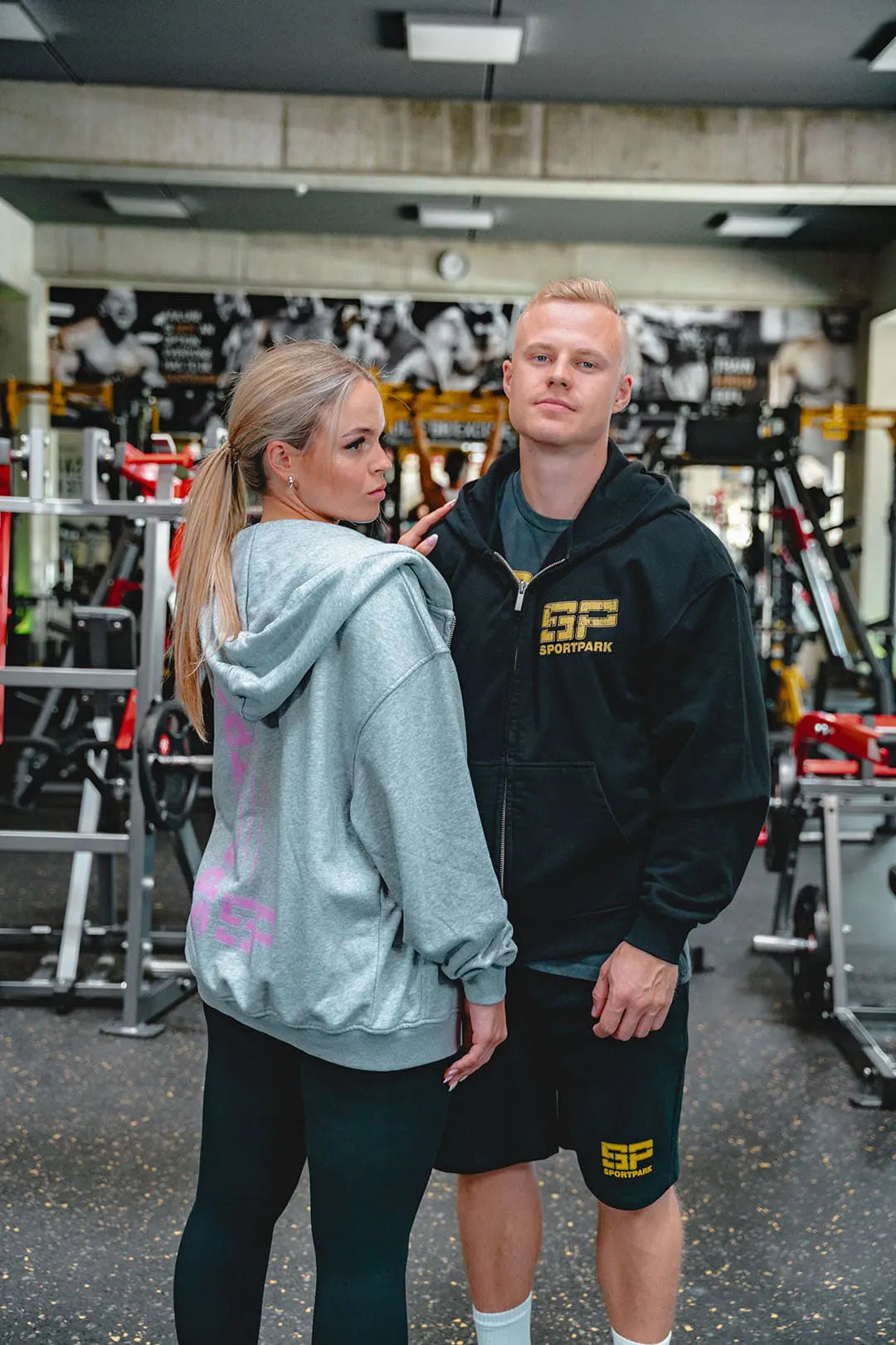 SP Clothing Oversized Zipper classic gold schwarz