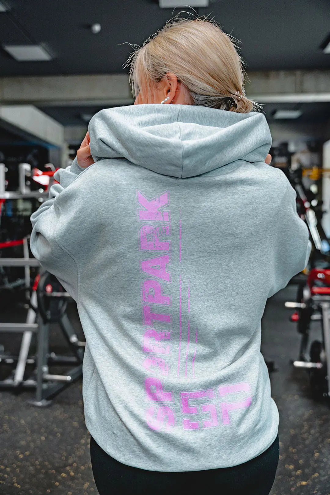 SP Clothing Oversized Zipper classic pink heather grey