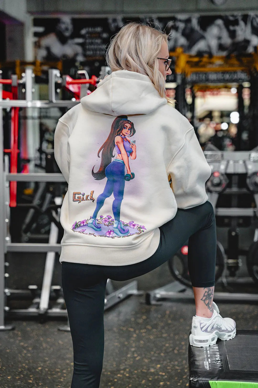 SP Clothing Oversizedhoodie weiß Girl