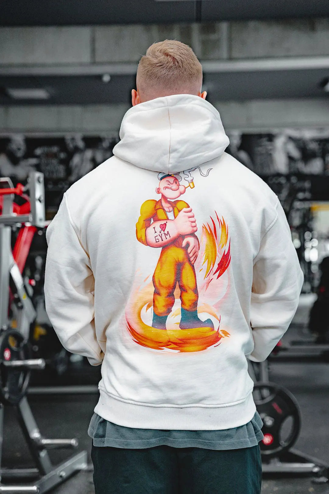 SP Clothing Oversizedhoodie weiß ILOVEGYM