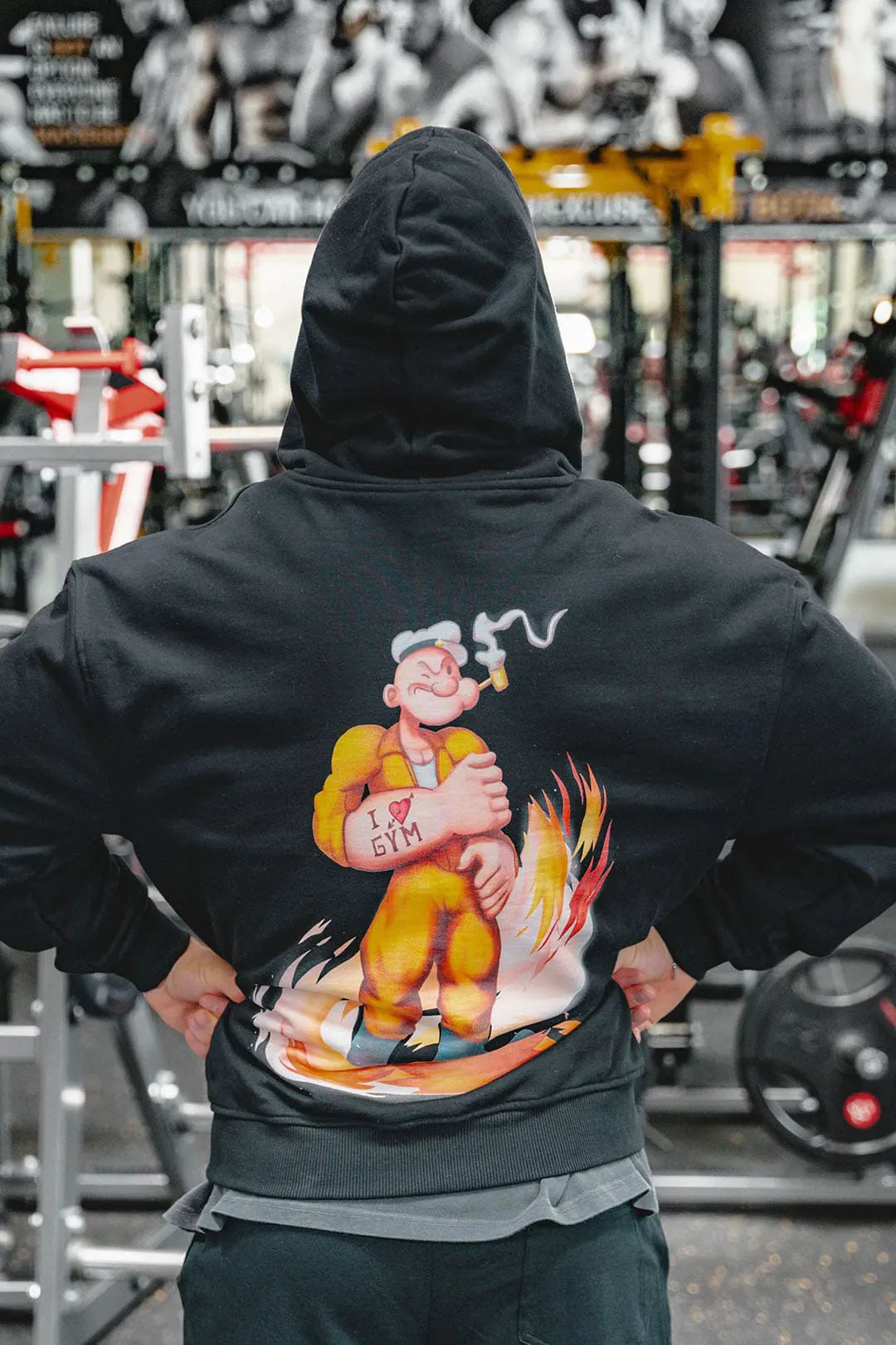 SP Clothing Oversizedzipper schwarz ILOVEGYM