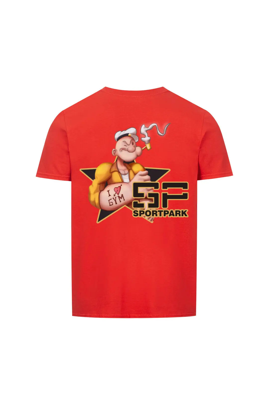 SP Clothing ILOVEGYM BAsicshirt rot