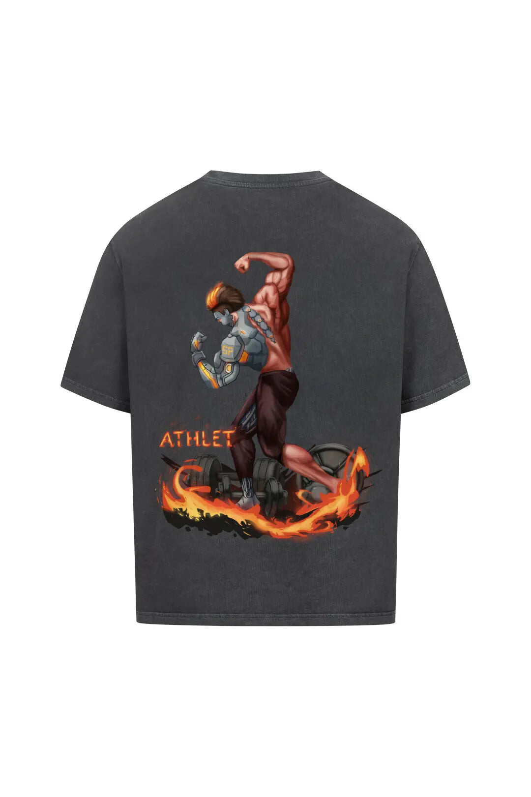 SP Clothing Oversizedshirt Athlet washed black