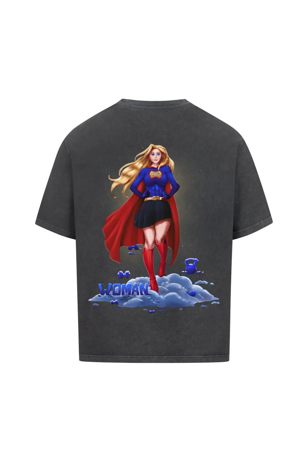 SP Clothing Oversizedshirt washed black Woman