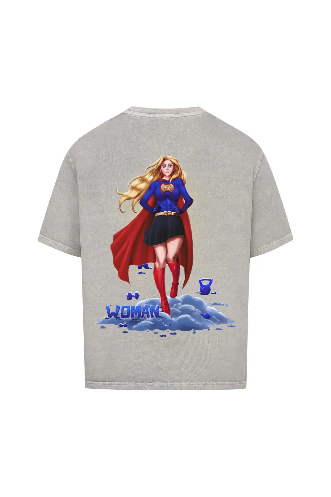 SP Clothing Oversizedshirt washed grey woman