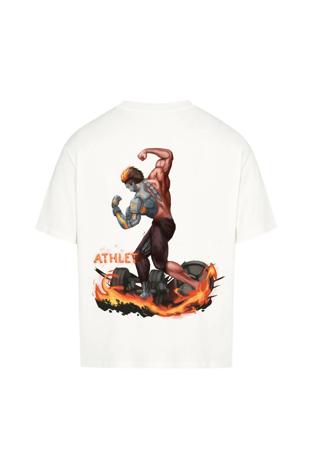 SP Clothing Oversizedshirt Athlet weiß