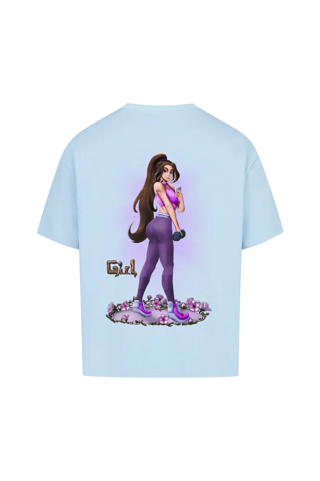 SP Clothing Oversizedshirt Girl babyblau