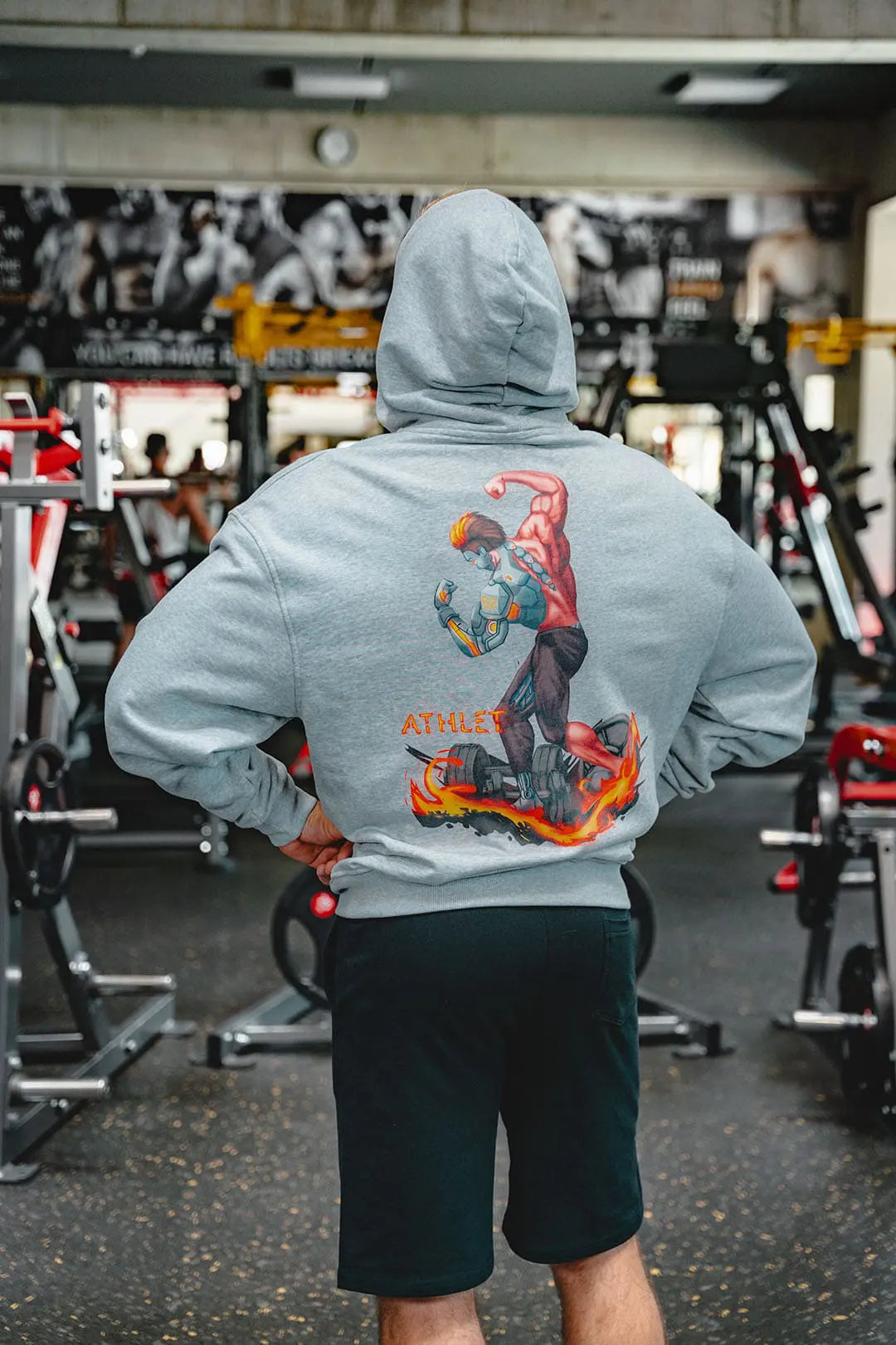SP Clothing Oversizedzipper heather grey athlet