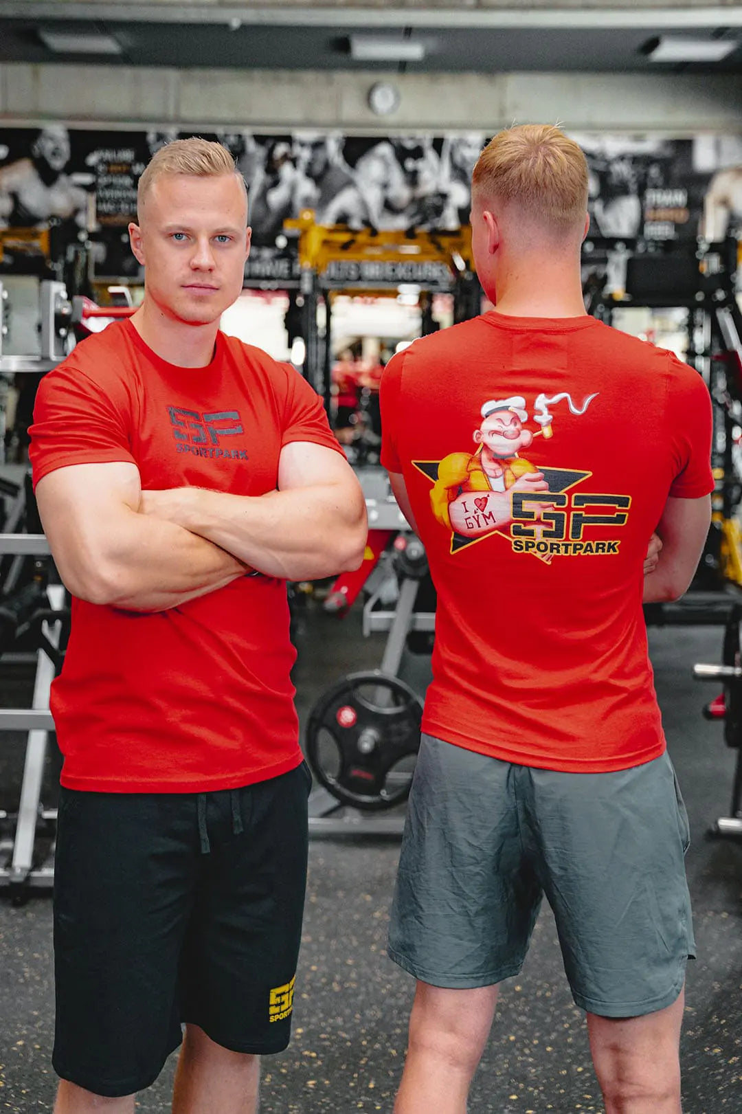 SP Clothing ILOVEGYM BAsicshirt rot