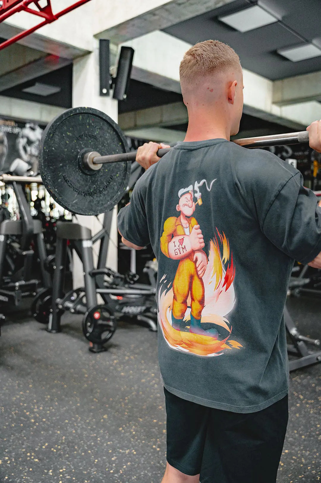 SP Clothing Oversized Shirt washed Black ILOVEGYM