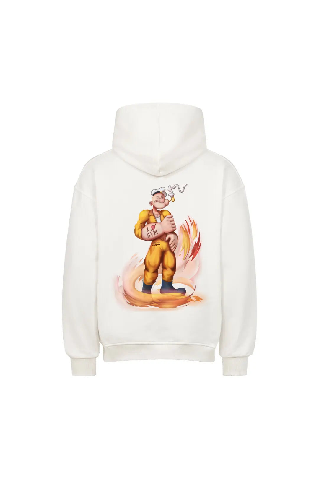 SP Clothing Oversizedhoodie weiß ILOVEGYM