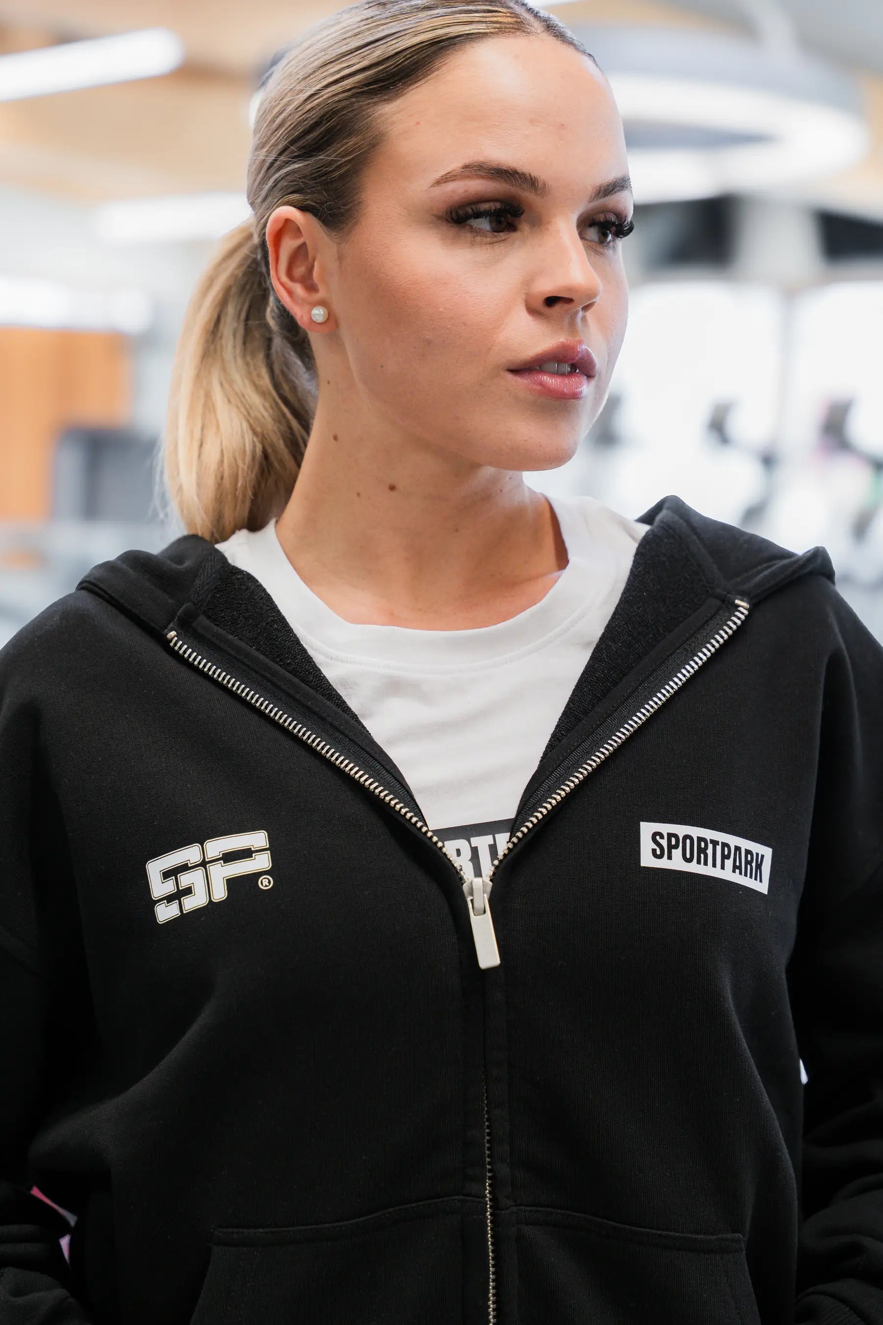 SP Clothing black&white Zipper unisex schwarz1