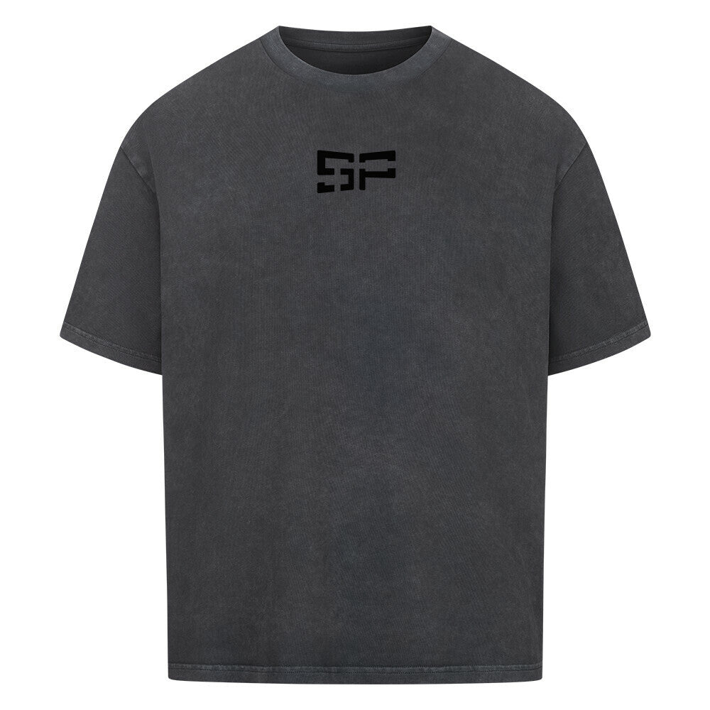 96 Oversized Tee | Washed Black Produktbild Vorne