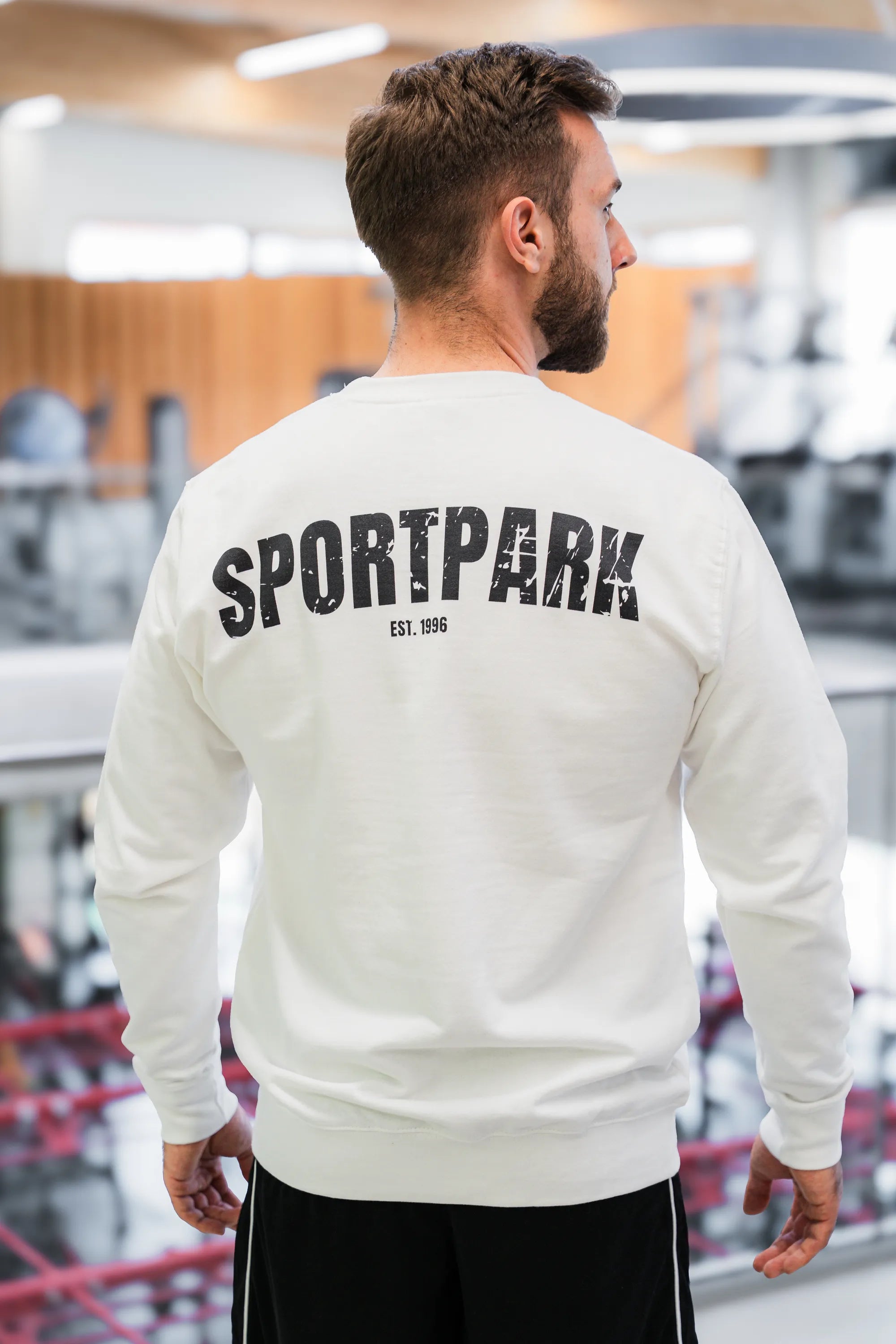 SP Clothing black&white Classic Sweatshirt unisex weiß back print