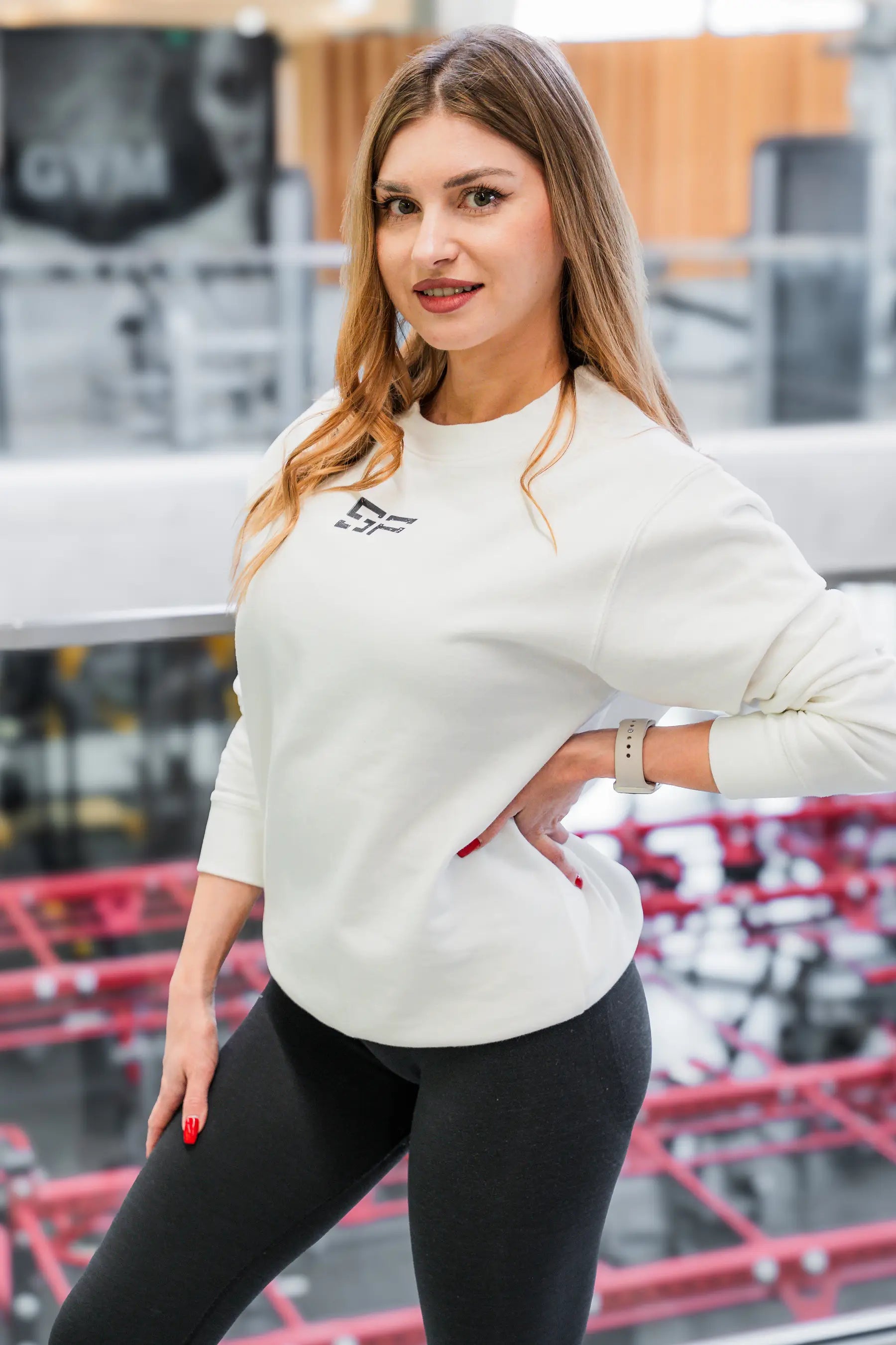 SP Clothing black&white Classic Sweatshirt unisex weiß front